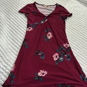PINK ROSE DRESS SZ S